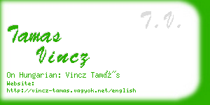 tamas vincz business card